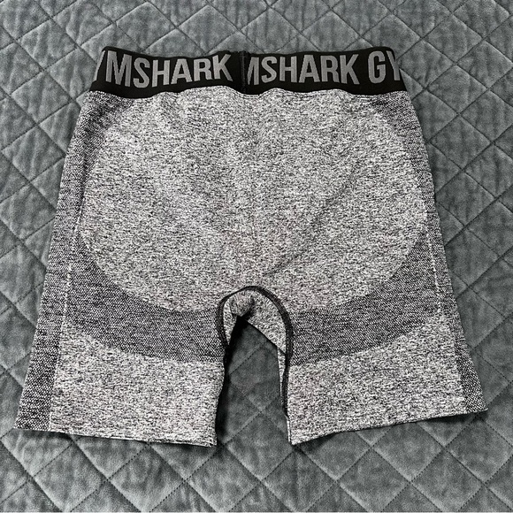 Gymshark Shorts Women Large Flex Seamless Biker Bike Gray Athletic B13 - Picture 2 of 5